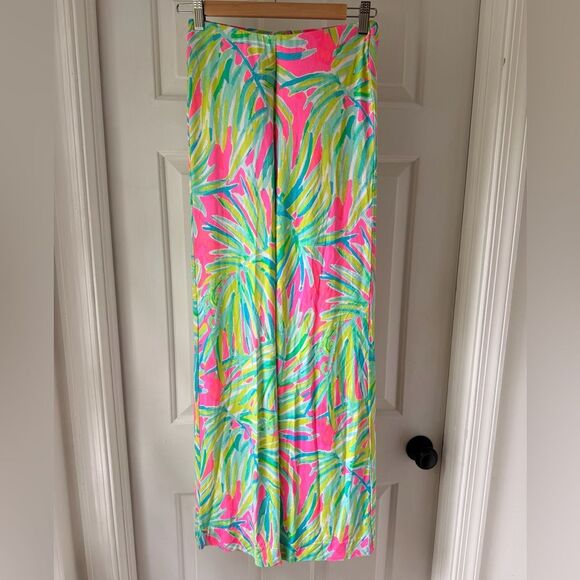 LILLY PULITZER Royal Lime Georgia May palazzo pant XXS - Picture 2 of 7